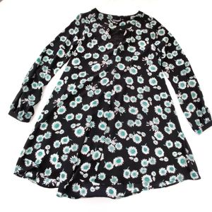 EXPRESS Black dress with Blue Daisy Sz. XS